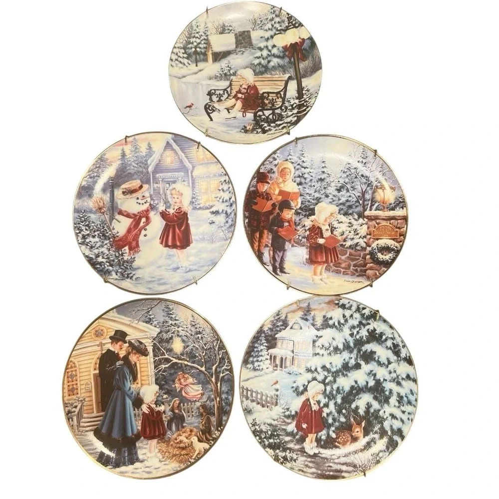 Dona Gelsinger Winter Wonderland Limited Ed Collection Set of 5  Plates 8